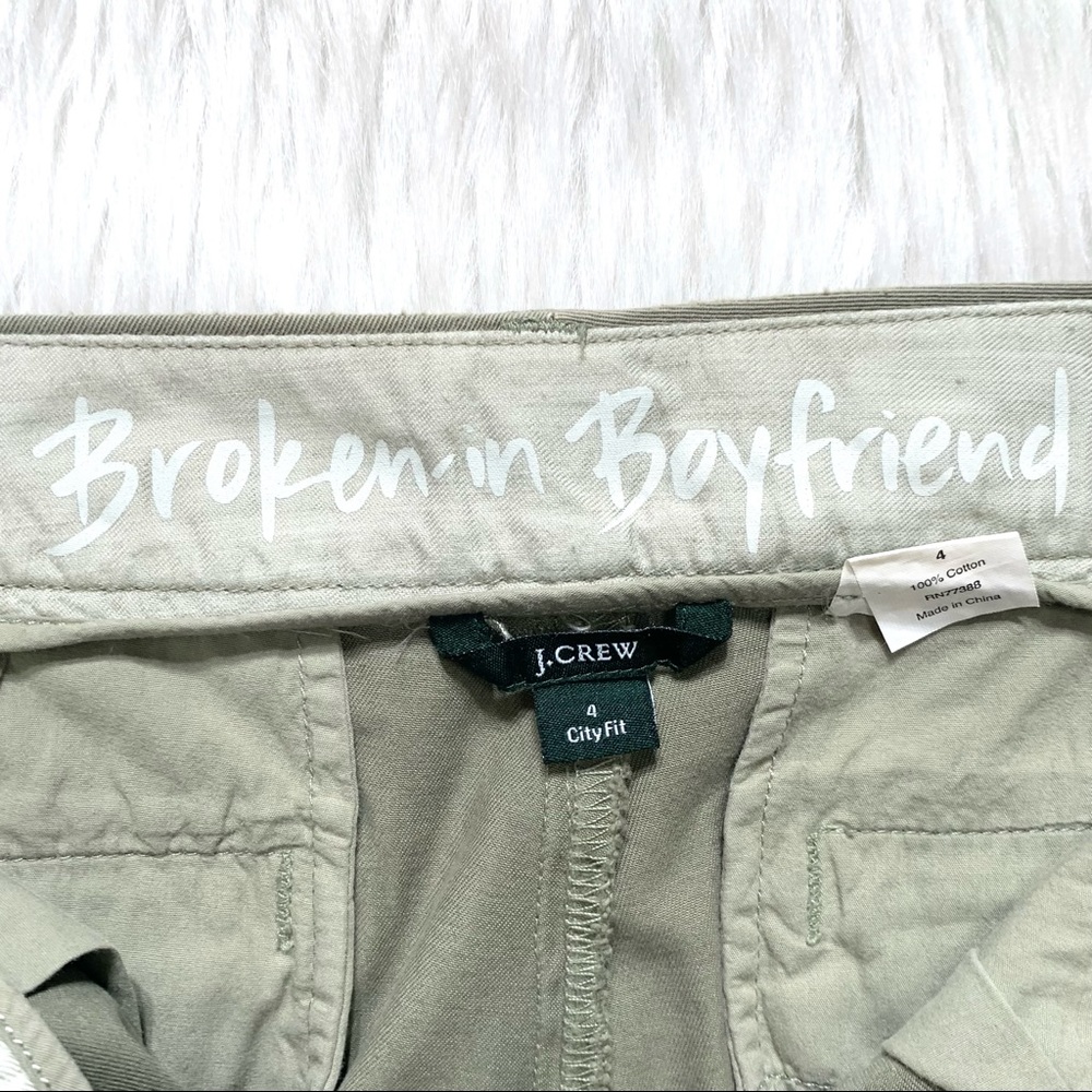 SOLD-Crew Boyfriend Distressed Chino Pants - Picture 7 of 9
